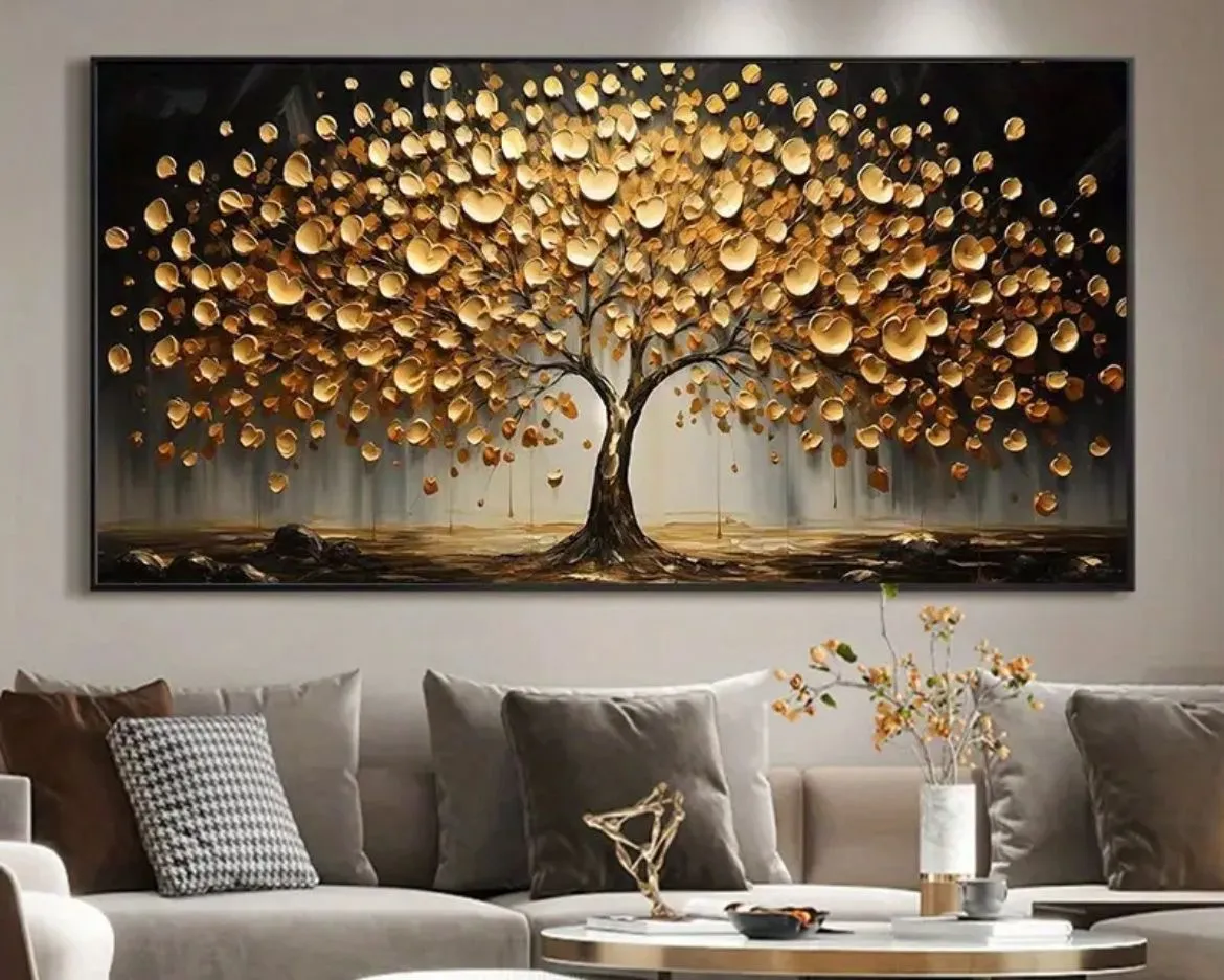 Cuadro árbol dorado